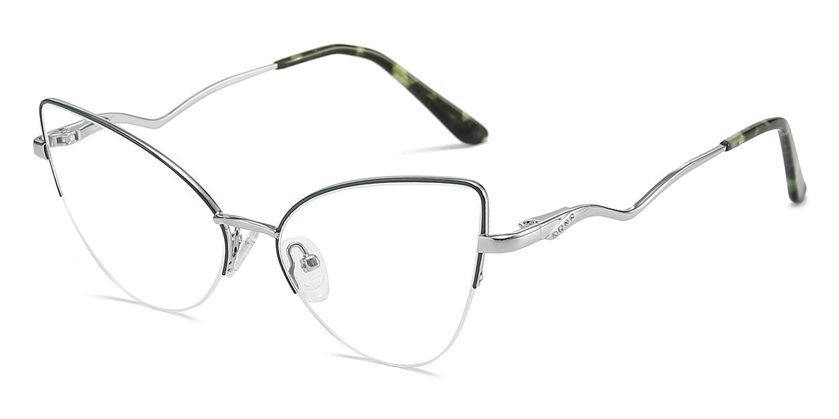 Green - Cat eye Glasses - Ogden