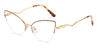 Gold Brown Ogden - Cat Eye Glasses