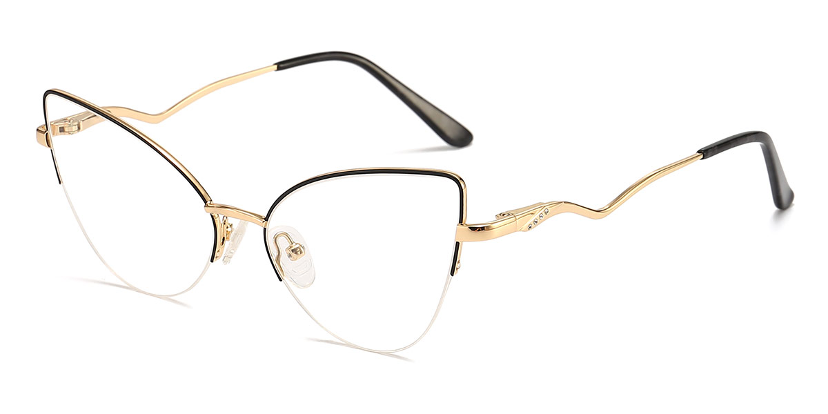 Black - Cat eye Glasses - Ogden