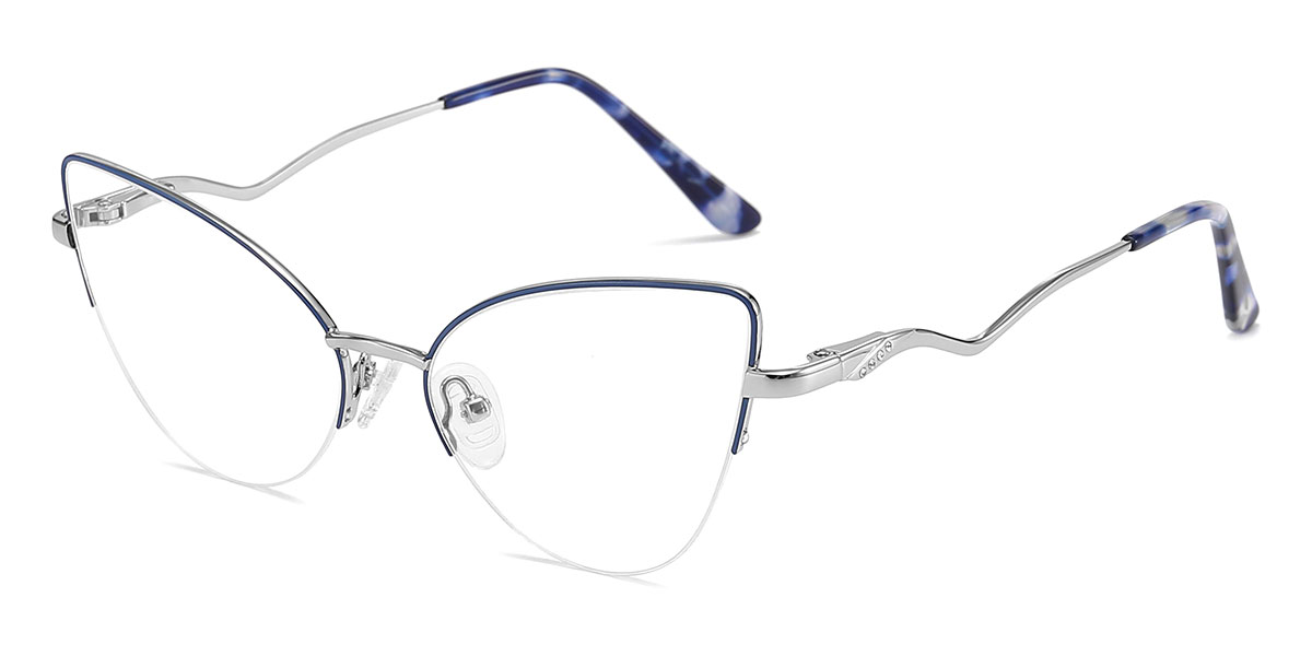 Blue - Cat eye Glasses - Ogden