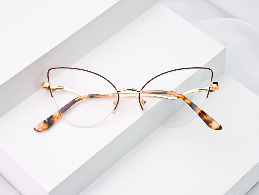 Ogden - Cat Eye Brown Glasses For Women