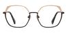 Nude Pink Brown Amier - Oval Glasses
