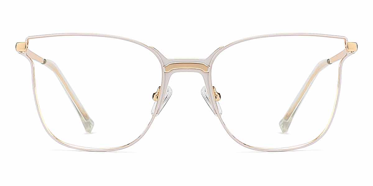 Frode - Square White Glasses For Women & Men