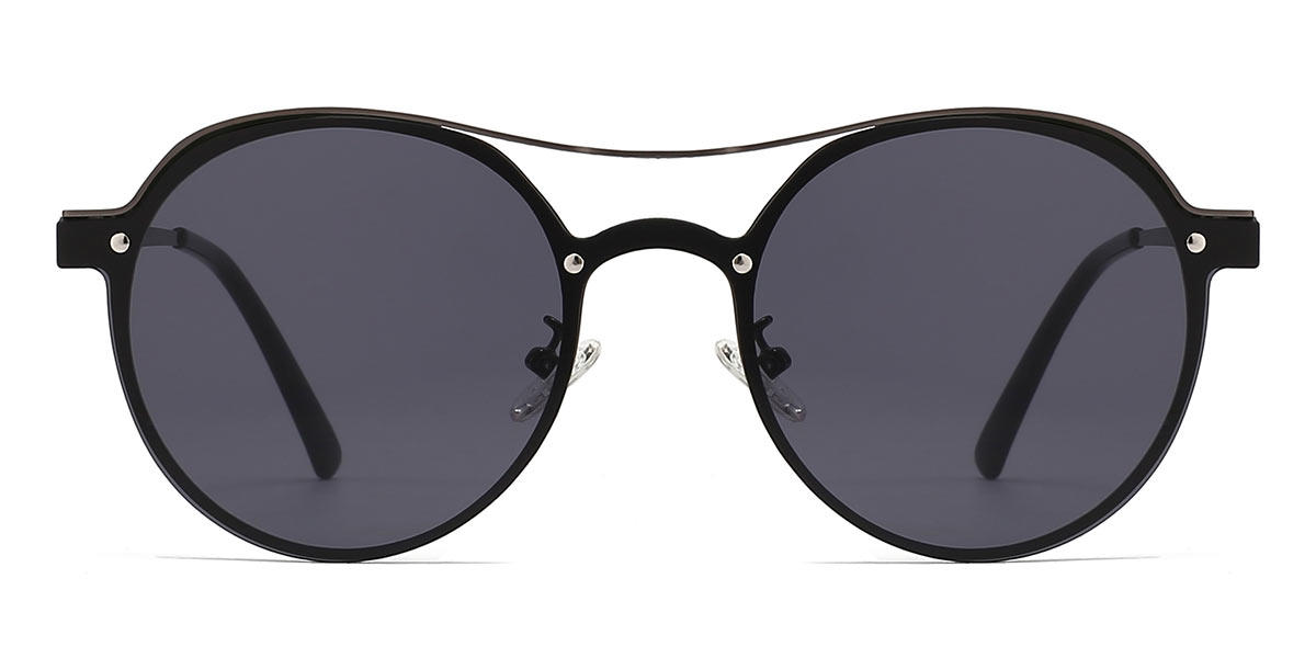 Black Grey Rabih - Aviator Sunglasses