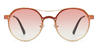 Red Champagne Gradual Pink Rabih - Aviator Sunglasses
