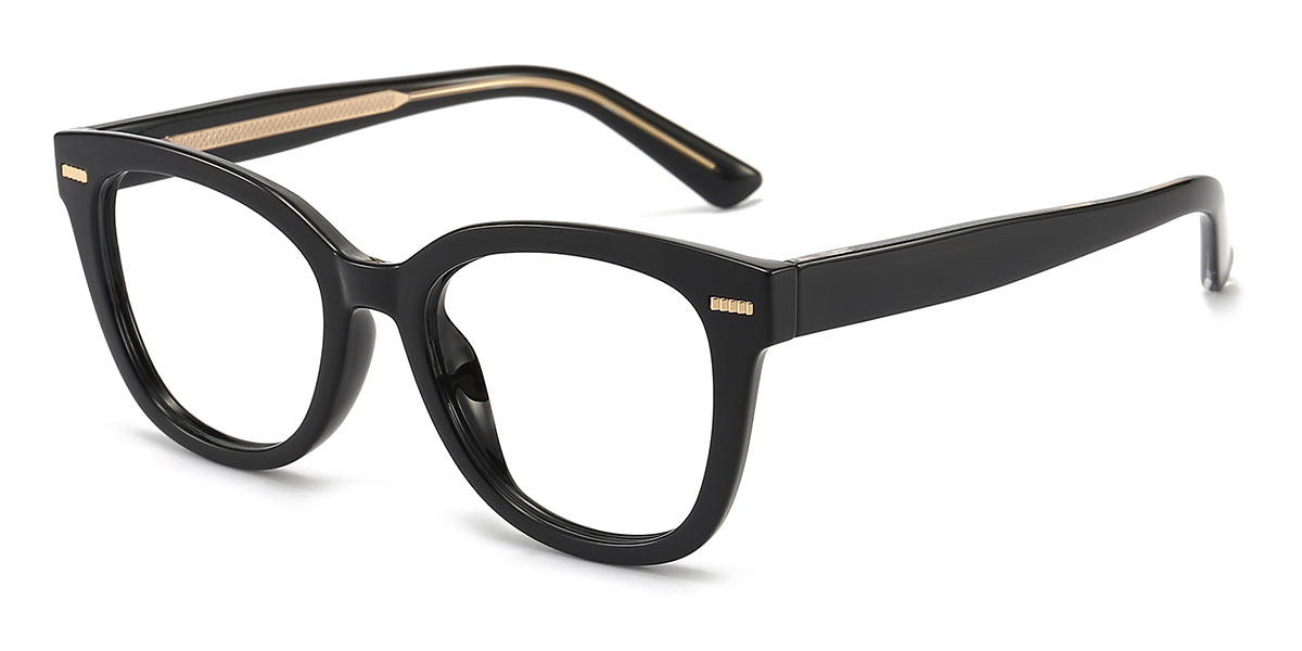 Black - Square Glasses - Barbi