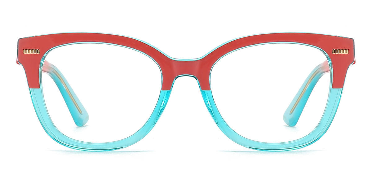 Pink Blue Barbi - Square Glasses