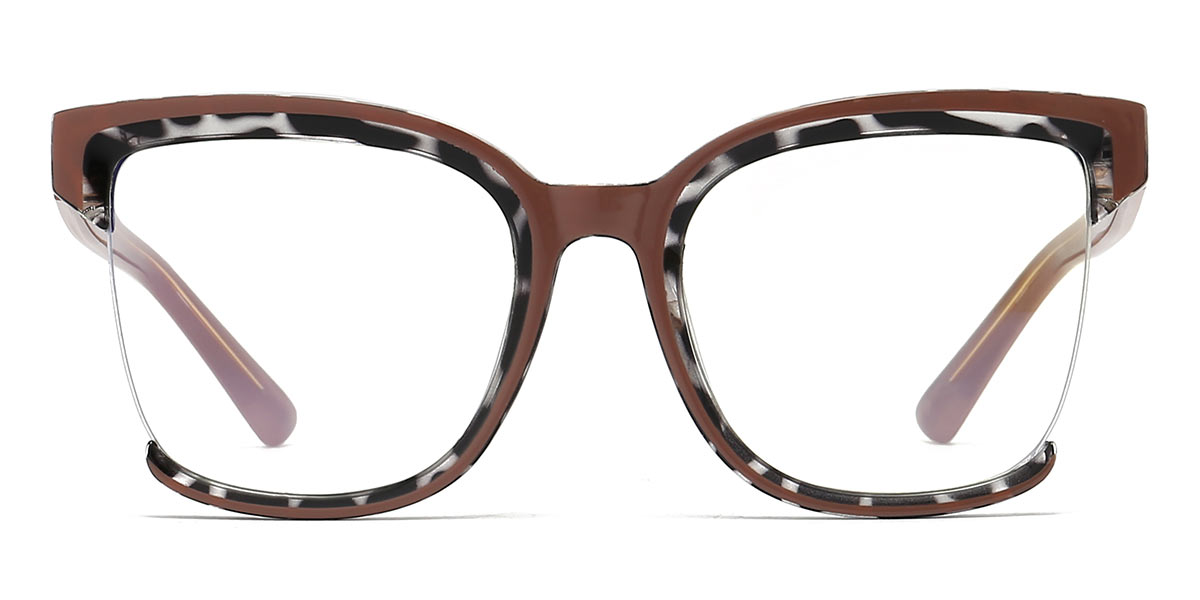 Tortoiseshell - Square Glasses - Leona