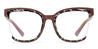 Cameo Brown Black Tortoiseshell Leona - Square Glasses