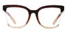 Gradient Brown Leona - Square Glasses
