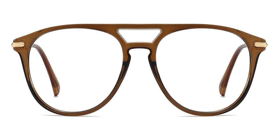 Brown Kiaha - Aviator Glasses