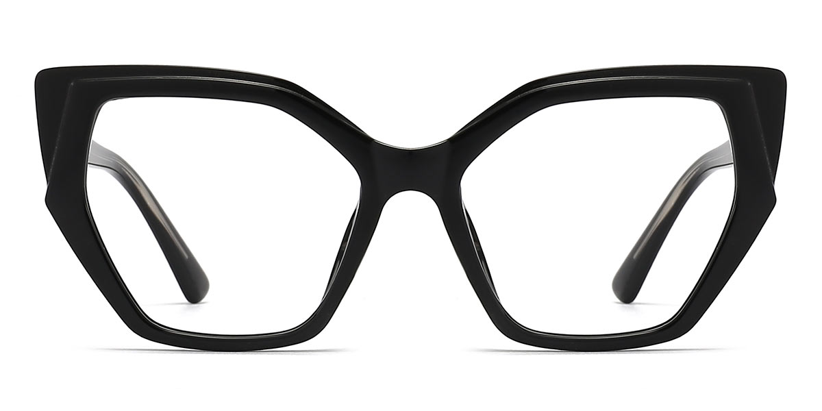 Black - Square Glasses - Leny