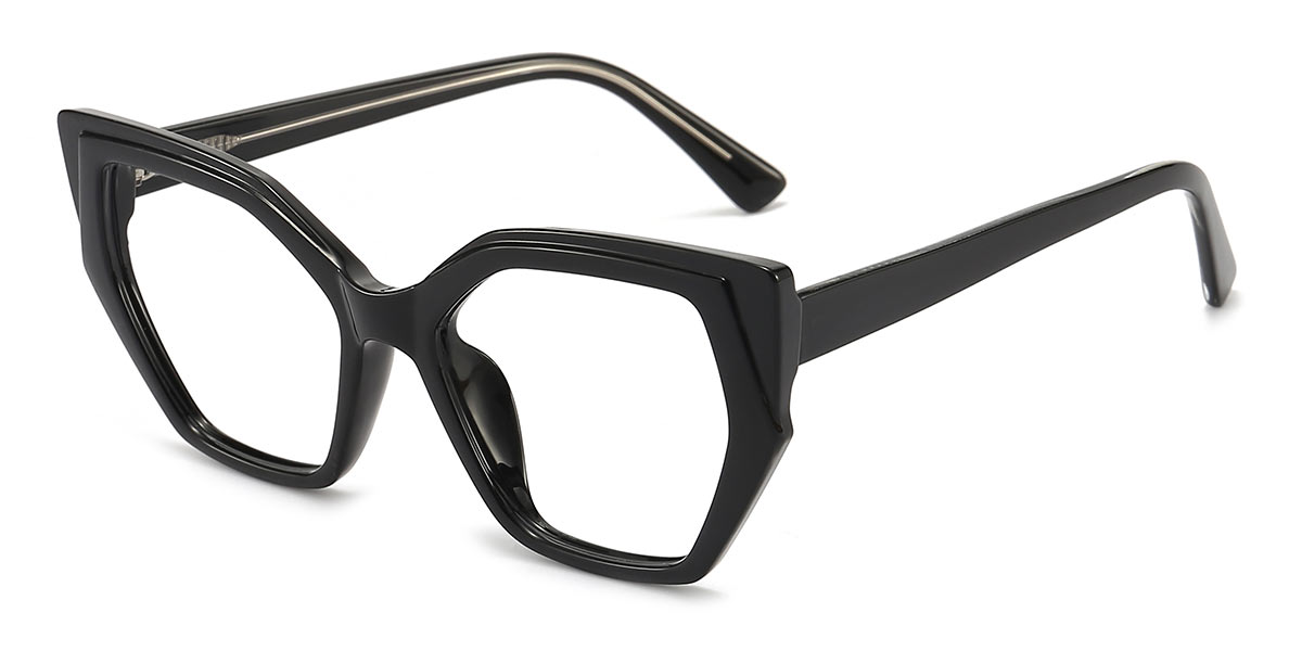 Black - Square Glasses - Leny