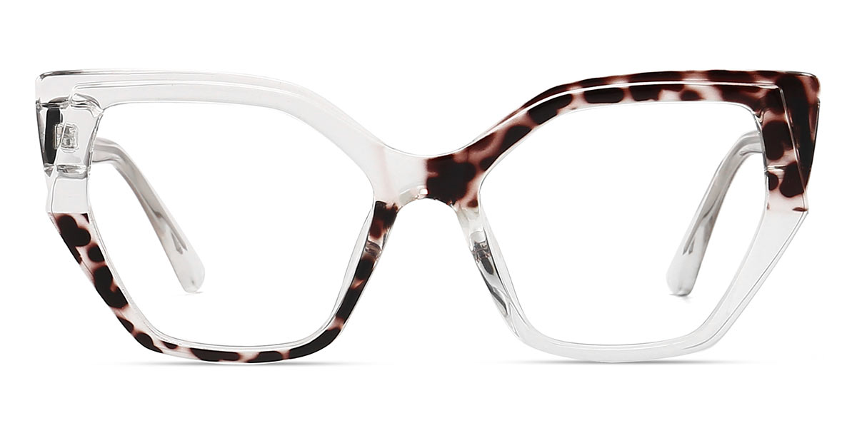 Grey Stripe - Square Glasses - Leny