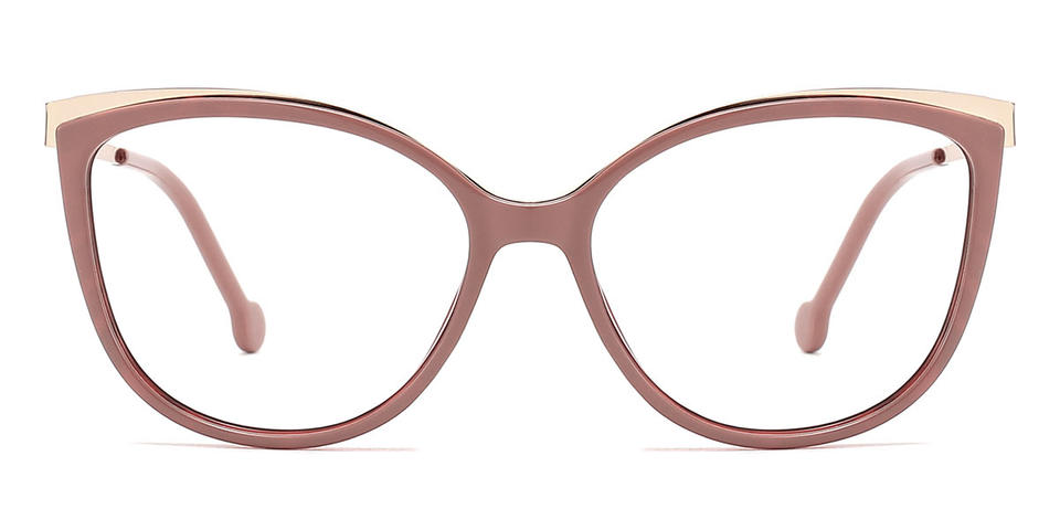 Gold Cameo Brown Baltasaru - Cat Eye Glasses