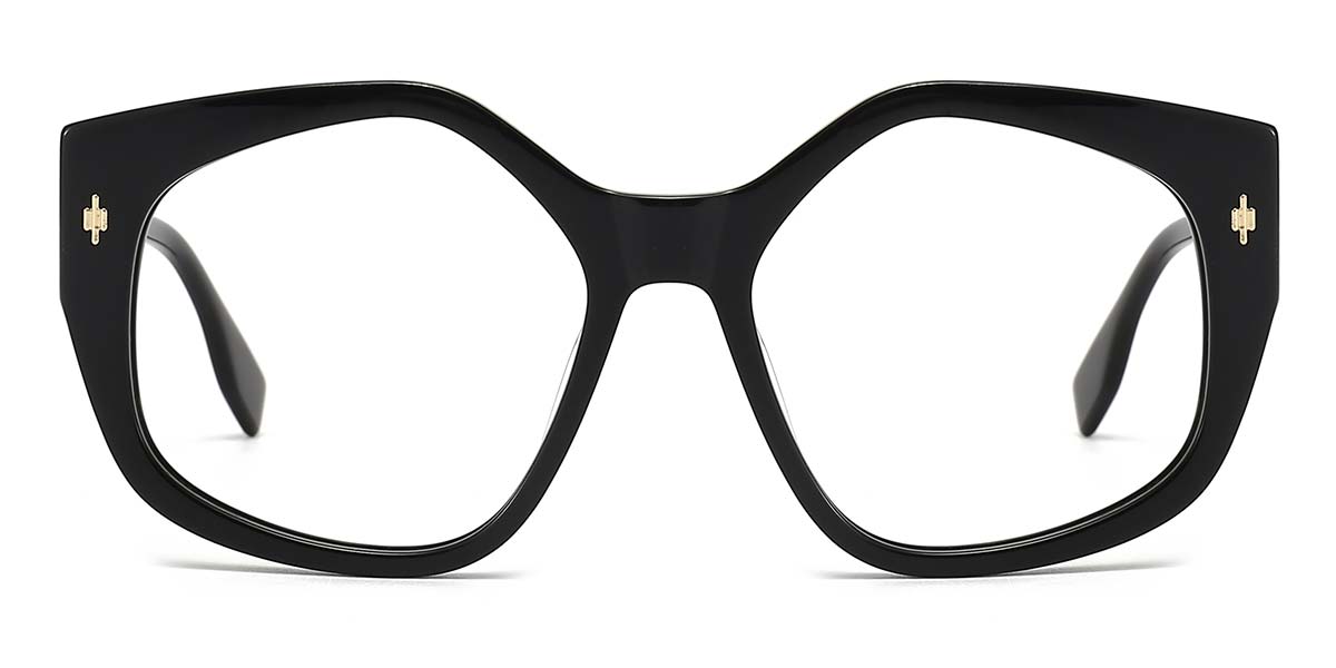 Black - Oval Glasses - Vedat