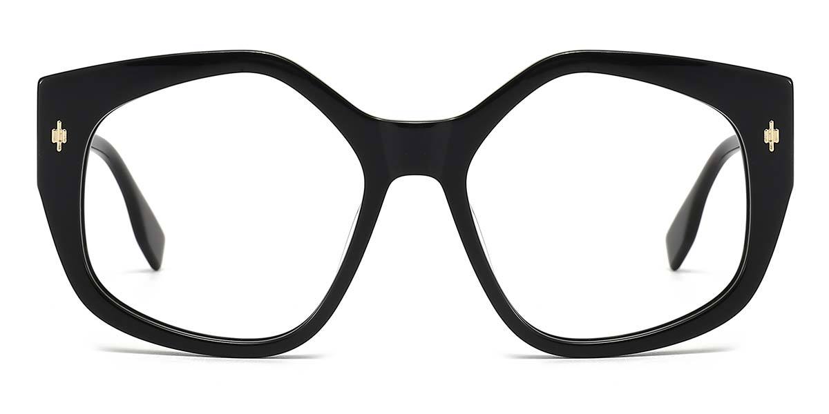 Black Vedat - Oval Glasses