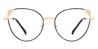 Black Gold Leo - Cat Eye Glasses
