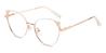 Gold White Leo - Cat Eye Glasses
