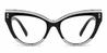 Black Grey Vaeda - Cat Eye Glasses