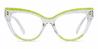 Baby Green Clear Vaeda - Cat Eye Glasses