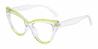 Baby Green Clear Vaeda - Cat Eye Glasses