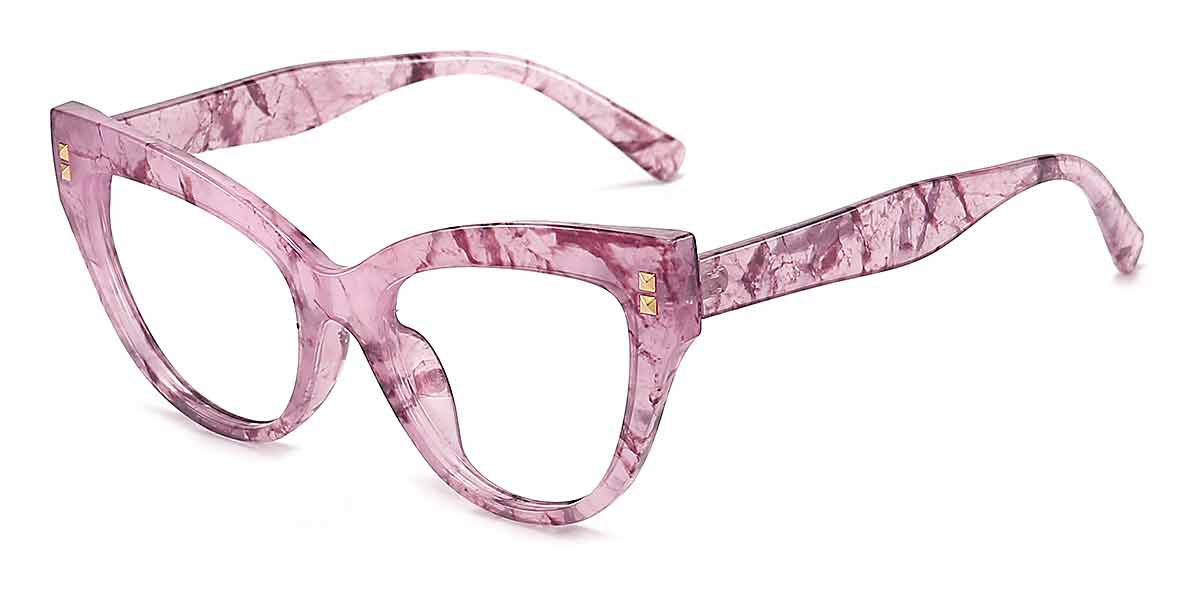 Pink Tortoiseshell - Cat eye Glasses - Vaeda