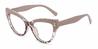 Cameo Brown Brown Tortoiseshell Vaeda - Cat Eye Glasses