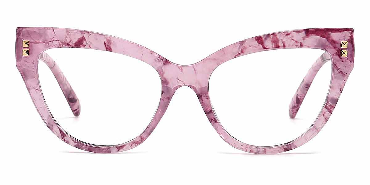 Pink Tortoiseshell - Cat eye Glasses - Vaeda