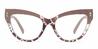Cameo Brown Brown Tortoiseshell Vaeda - Cat Eye Glasses