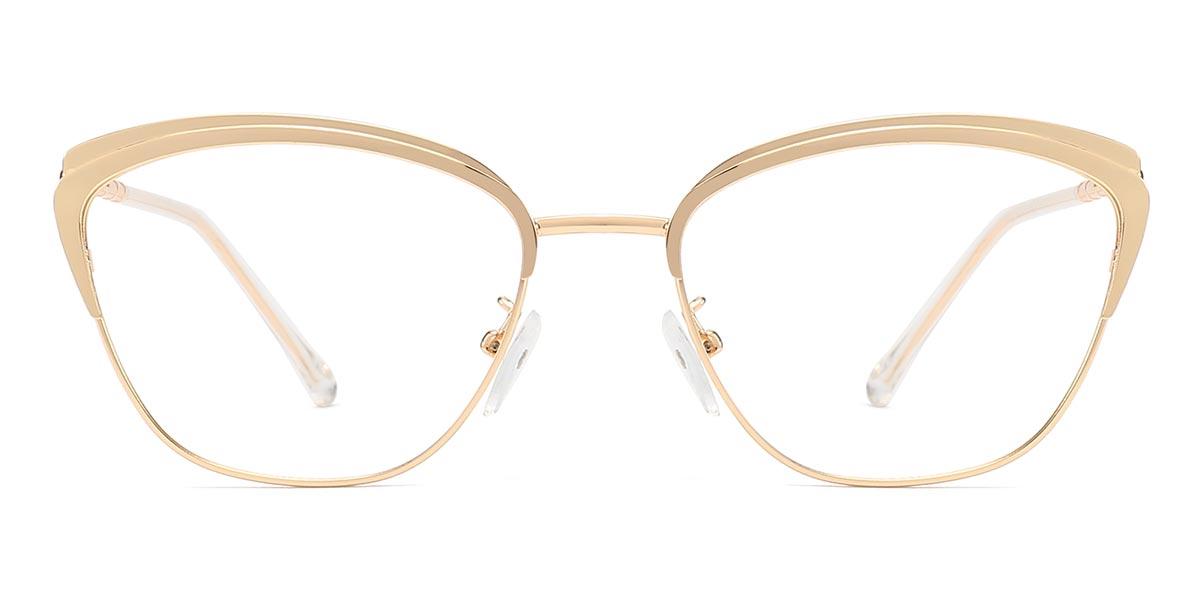 Gold Doris - Square Glasses