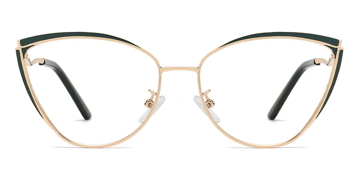 Green - Cat eye Glasses - Angus