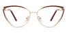 Gold Wine Angus - Cat Eye Glasses