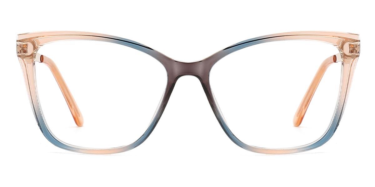 Orange Blue Gloria - Cat Eye Glasses