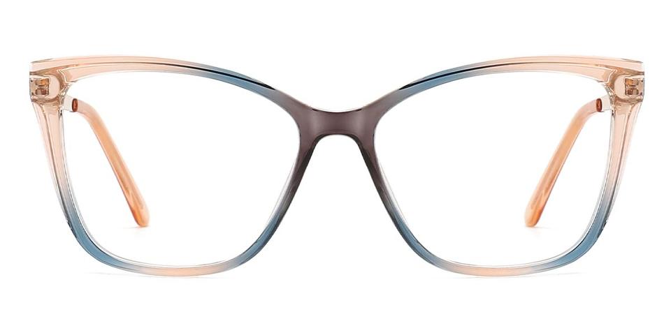 Orange Blue Gloria - Cat Eye Glasses