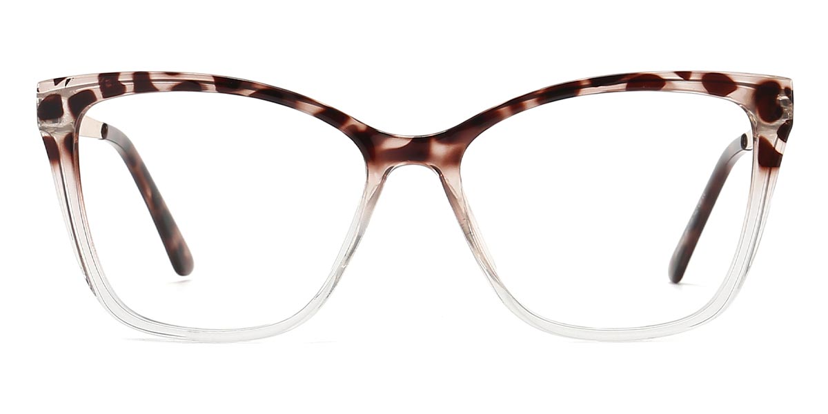 Dark Brown Spots - Cat eye Glasses - Gloria