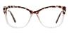 Dark Brown Spots Gloria - Cat Eye Glasses