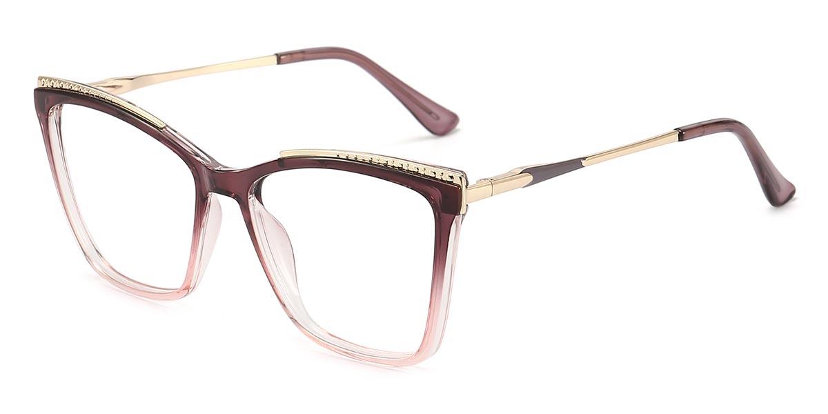 Purple Pink Waylon - Cat Eye Glasses