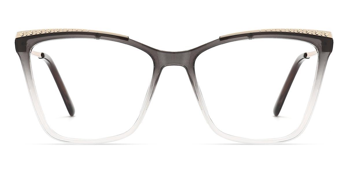 Gradient Grey Waylon - Cat Eye Glasses