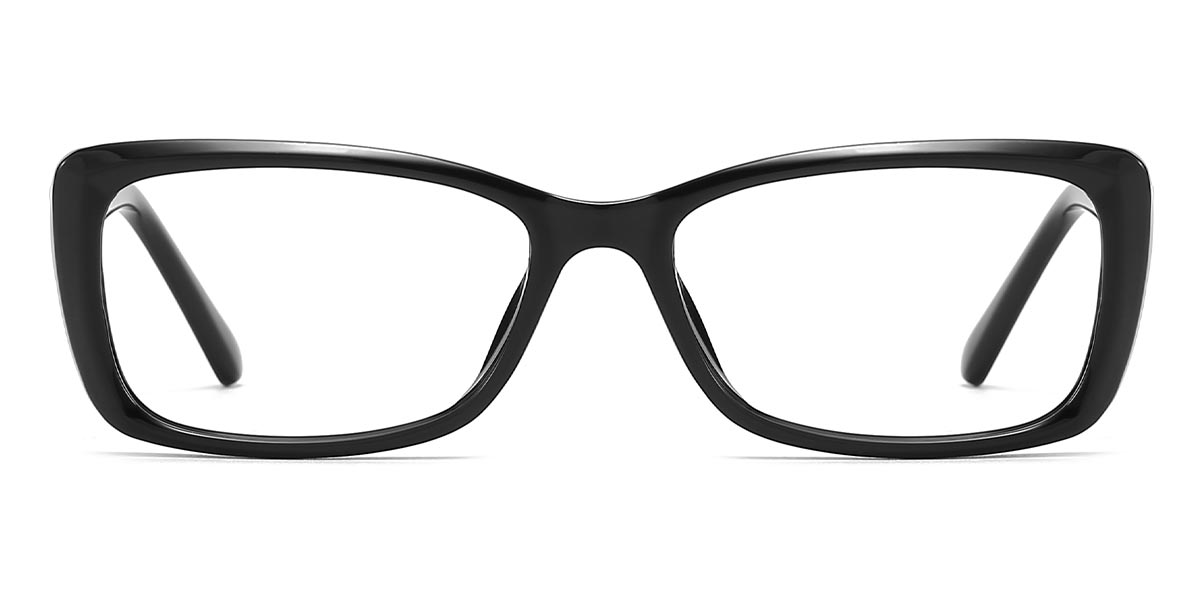 Michel - Rectangle Black Glasses For Men