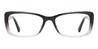 Black Transparent Michel - Rectangle Glasses