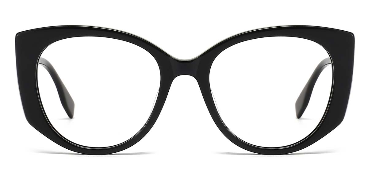 Black - Oval Glasses - Zane