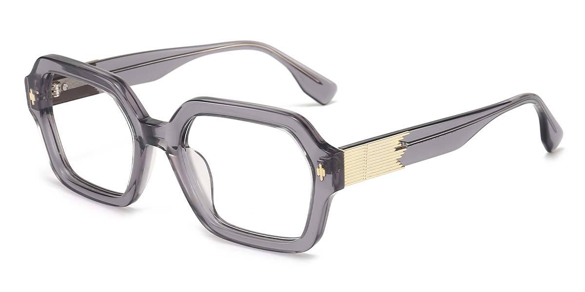 Grey Brenda - Rectangle Glasses