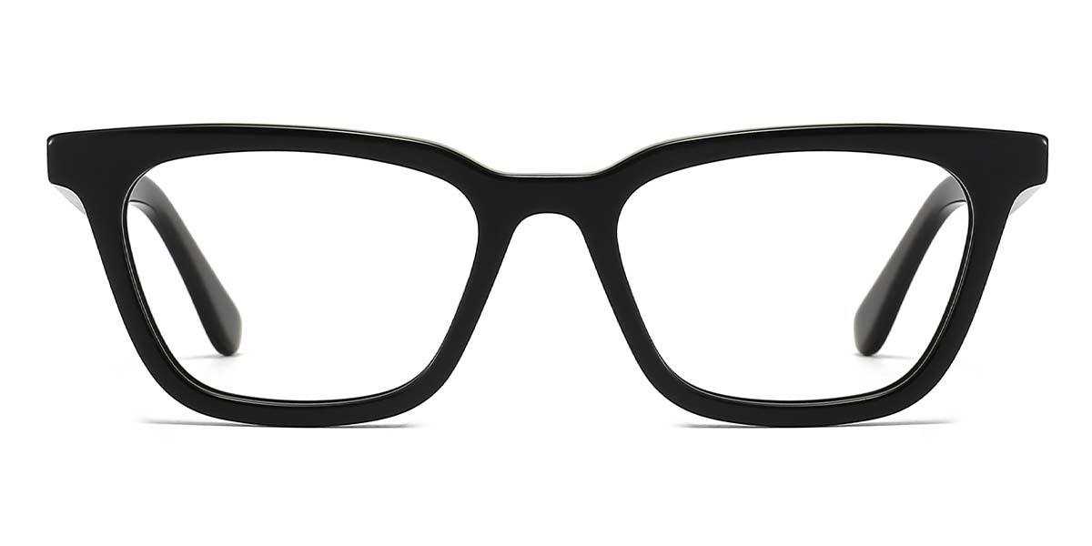 Black Cathy - Rectangle Glasses
