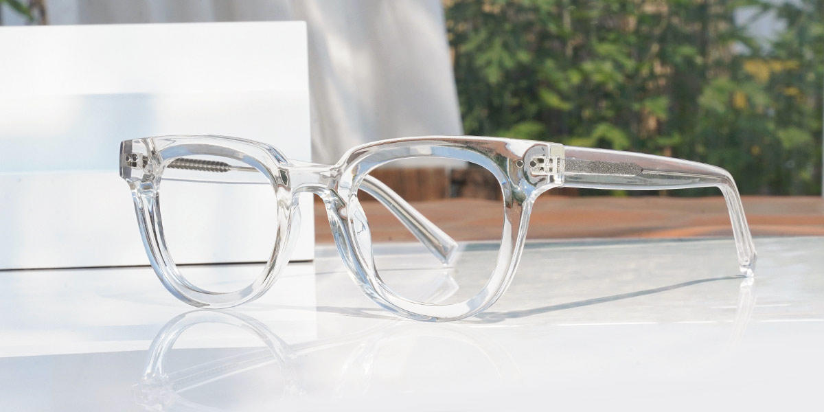 Transparent Arlo - Square Glasses