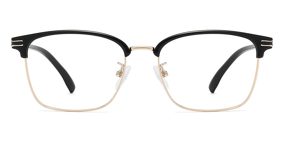 Black Gold Jini - Rectangle Glasses