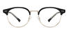 Black Gold Madge - Oval Glasses