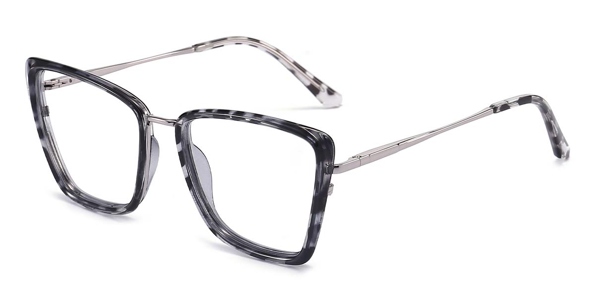 Black Marble - Square Glasses - Kien