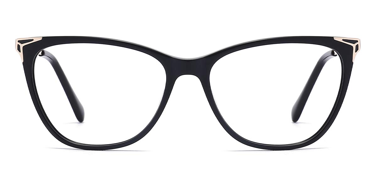 Black - Cat eye Glasses - Miyu