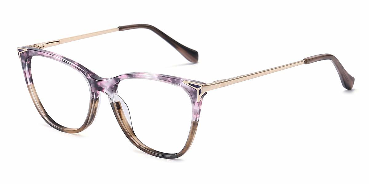 Purple Tortoiseshell Tawny Miyu - Cat Eye Glasses